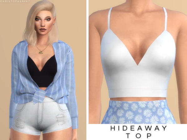 Sims 4 Hideaway Top by Christopher067 at TSR