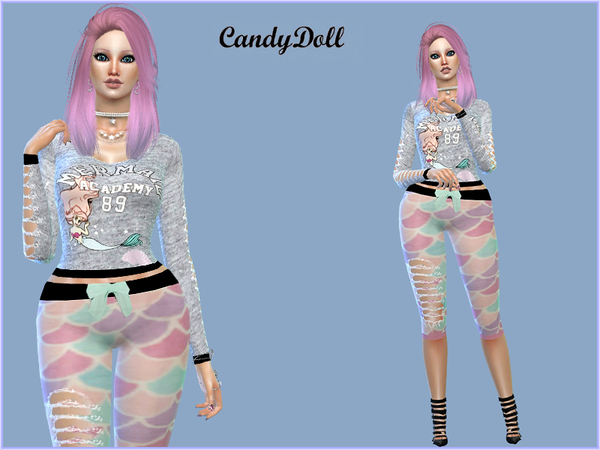 Sims 4 Mermaid Set by CandyDolluk at TSR