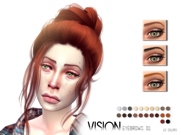 Sims 4 Vision Eyebrows V01 by Torque at TSR