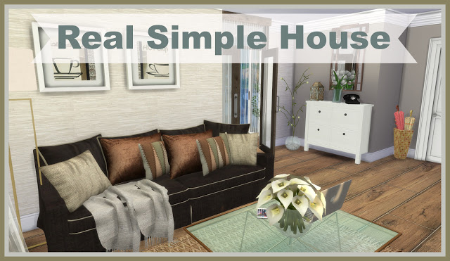 Sims 4 Real Simple House at Dinha Gamer
