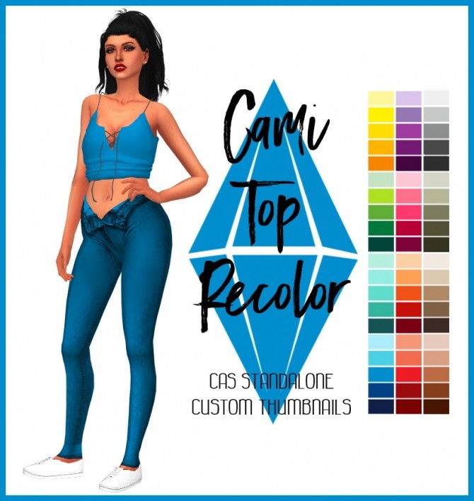 Sims 4 Cami Top Recolor by Sympxls at SimsWorkshop