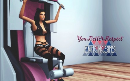 You Better Respect Weight Machine Recolor by EnticingSims at SimsWorkshop