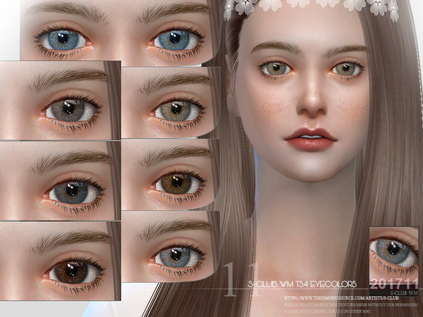 Sims 4 Eyecolors 201711 by S Club WM at TSR
