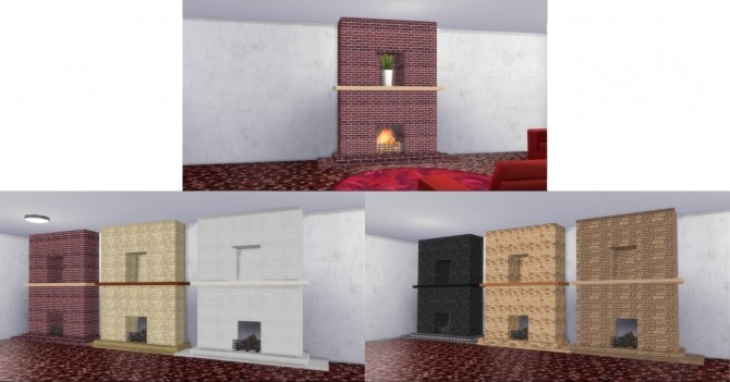 Sims 4 Fire Places 2 by AdonisPluto at Mod The Sims