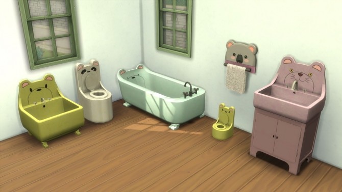 Sims 4 3 to 4 Animals Abound Bath by BigUglyHag at SimsWorkshop