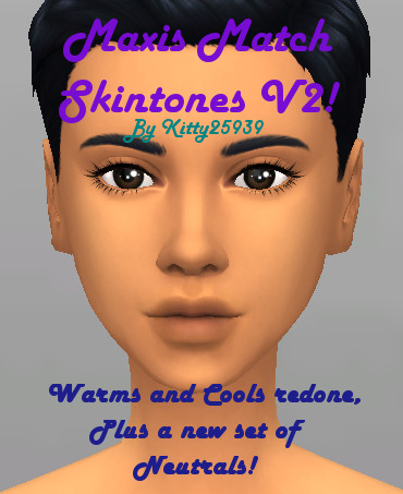 Sims 4 Maxis Match Skintones V2 by Kitty25939 at Mod The Sims