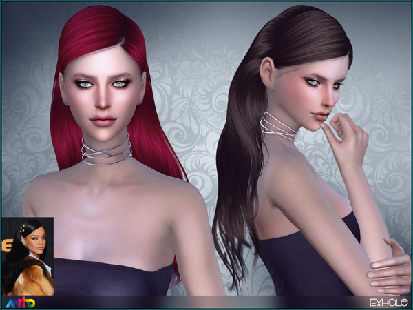 Sims 4 Exhale Hair by Anto at TSR