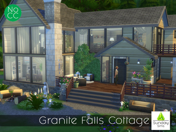 Sims 4 Granite Falls Cottage by SundaysimsSA at TSR