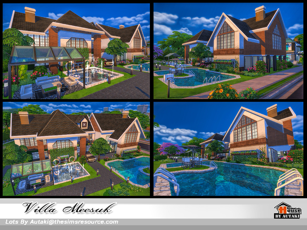 Sims 4 Villa Meesuk by autaki at TSR