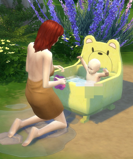 Sims 4 3 to 4 Animals Abound Bath by BigUglyHag at SimsWorkshop
