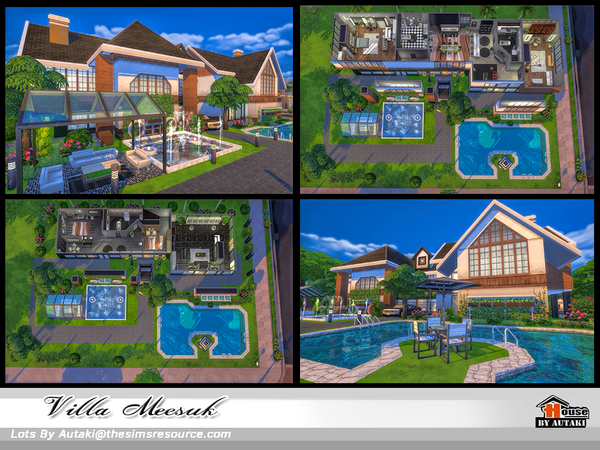 Sims 4 Villa Meesuk by autaki at TSR