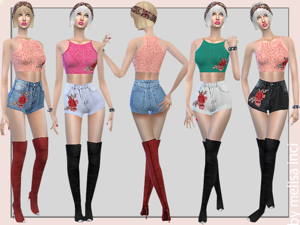Sims 4 Casual Summer Outfits by melisa inci at TSR