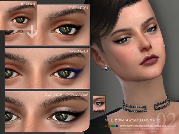 Sims 4 Eyeliner 201702 by S Club WM at TSR