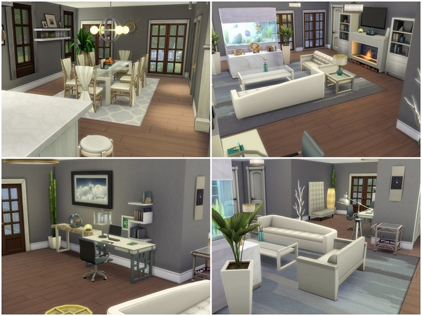 Sims 4 Coastal Family House by galadrijella at TSR