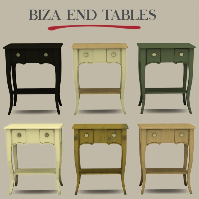 Sims 4 Biza End Table at Leo Sims
