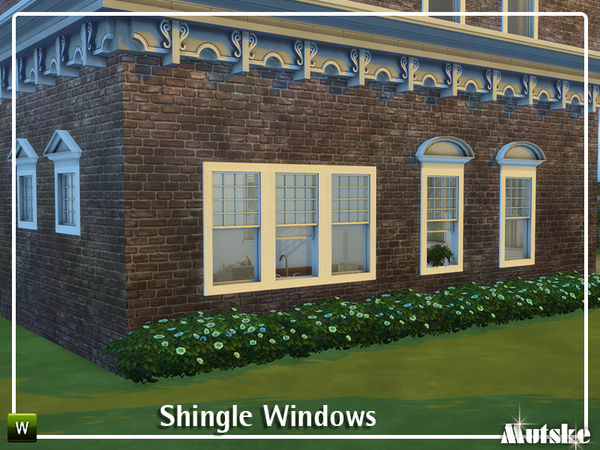 Sims 4 Shingle Windows by mutske at TSR