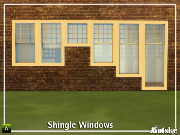 Sims 4 Shingle Windows by mutske at TSR