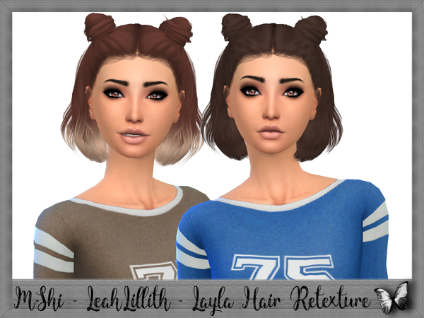 Sims 4 M Shi LeahLillith Layla Hair Retexture by mikerashi at TSR
