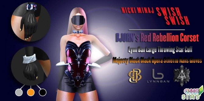 Sims 4 Nicki Minaj Outfit at Ommo Sims