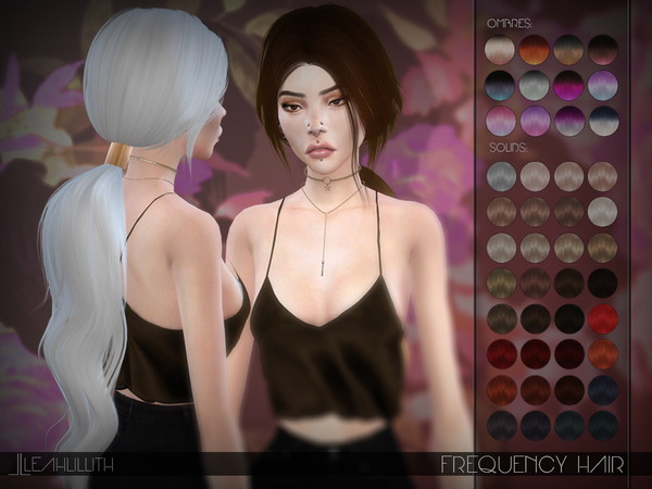 Sims 4 Frequency Hair by Leah Lillith at TSR