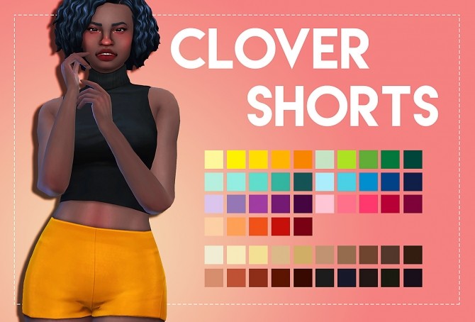 Sims 4 Clover Shorts by Weepingsimmer at SimsWorkshop