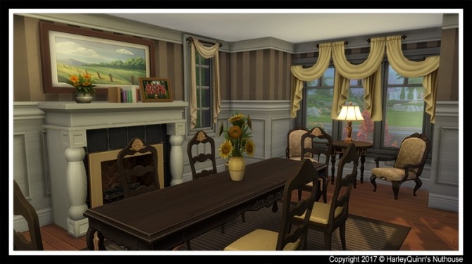Sims 4 The Oakridge house at Harley Quinn’s Nuthouse