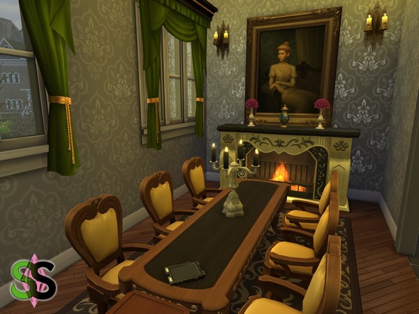 Sims 4 The Slayer Lair Victorian house by SIMSnippets at TSR