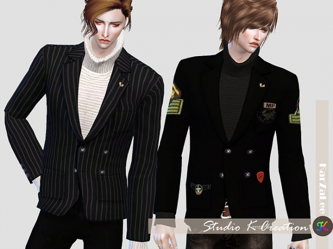 Giruto 30 Blazers Suit Jackets at Studio K-Creation » Sims 4 Updates