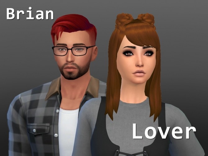 Sims 4 Brian and Lover hair edits at Birksches Sims Blog