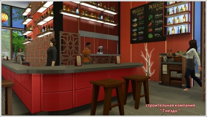 Sims 4 Restaurant Japashka at Sims by Mulena
