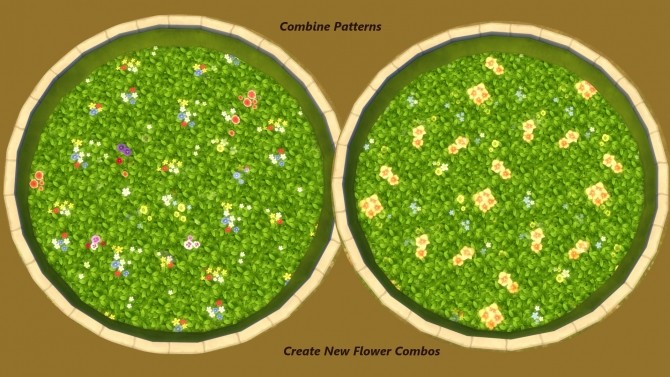 Sims 4 Fields of Wild Flowers by Snowhaze at Mod The Sims