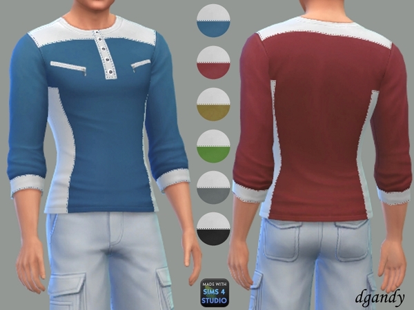Sims 4 Long Sleeve T Shirt by dgandy at TSR
