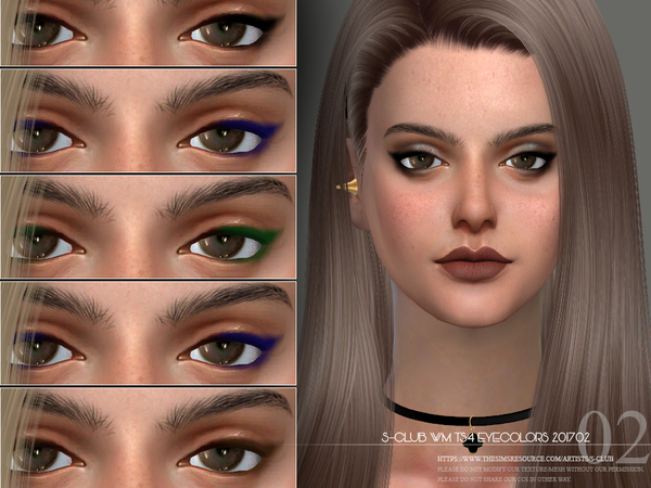 Sims 4 Eyeliner 201702 by S Club WM at TSR