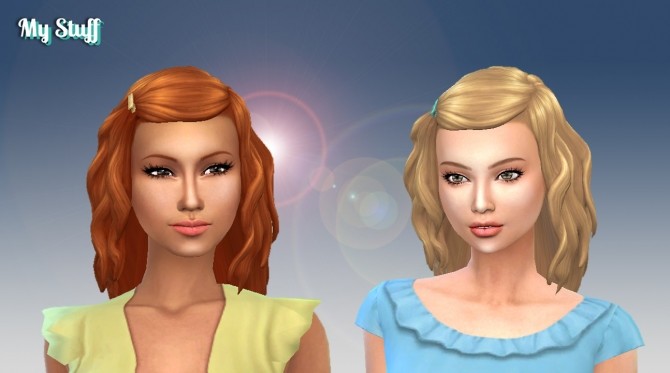 Sims 4 Lara Hairstyle Conversion at My Stuff