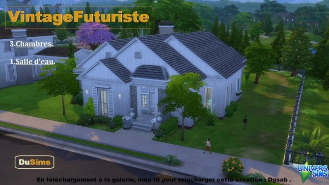 Sims 4 VintageFuturiste by Dusims at L’UniverSims