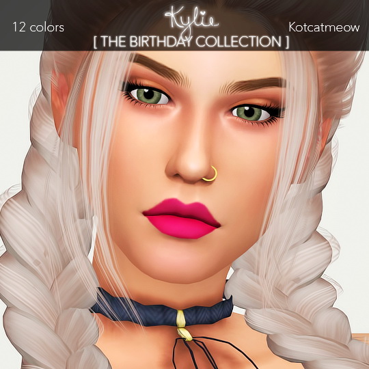 Sims 4 THE BIRTHDAY COLLECTION lipsticks at KotCatMeow