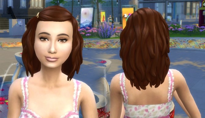 Sims 4 Lara Hairstyle Conversion at My Stuff