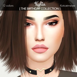THE BIRTHDAY COLLECTION lipsticks at KotCatMeow » Sims 4 Updates