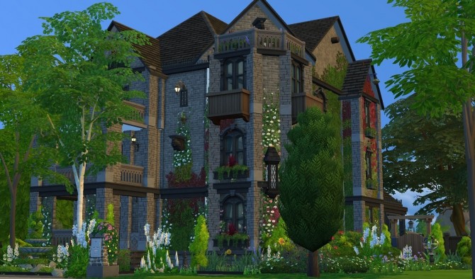 Sims 4 Christina Fiona Mansion by Greenplumbbob at Mod The Sims