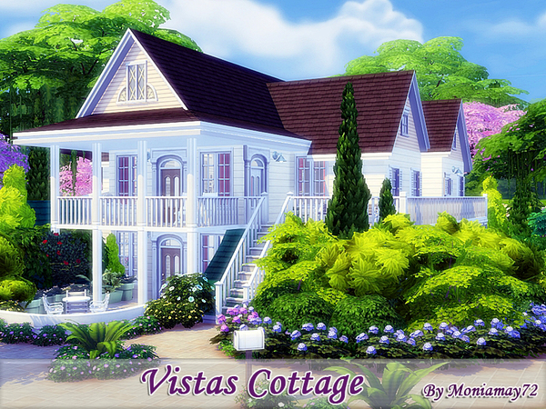 Sims 4 Vistas Cottage by Moniamay72 at TSR