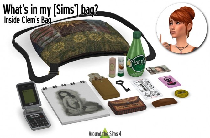 Sims 4 Handbag clutter Clem at Around the Sims 4