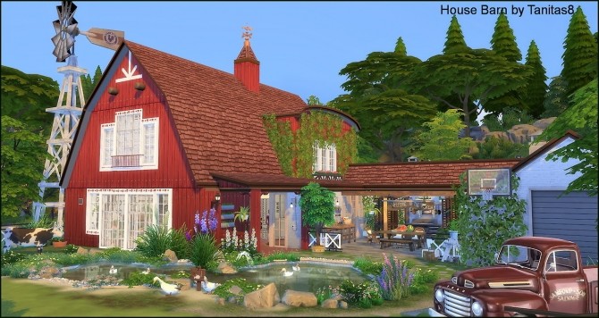 Sims 4 House Barn at Tanitas8 Sims