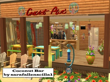 Coconut Bar by sarafallenscilla1993 at Mod The Sims
