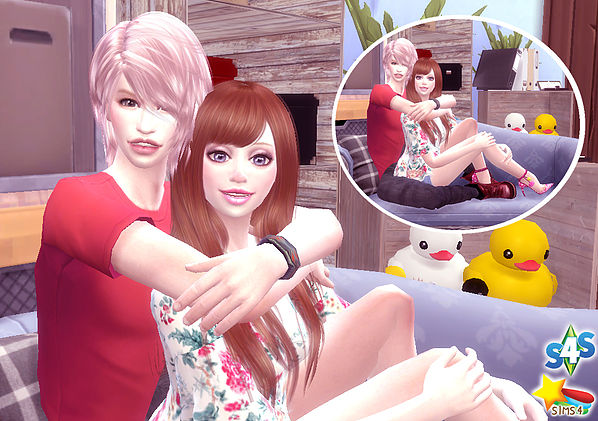 Sims 4 Couple Pose 02 at A luckyday