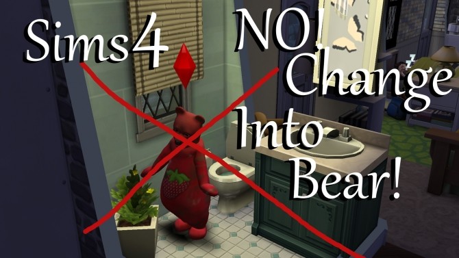 Sims 4 NO Change into Bear Costume Parenthood by PolarBearSims at Mod The Sims