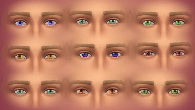 Sims 4 Updated Fantastic colors contacts eyes by Simalicious at Mod The Sims