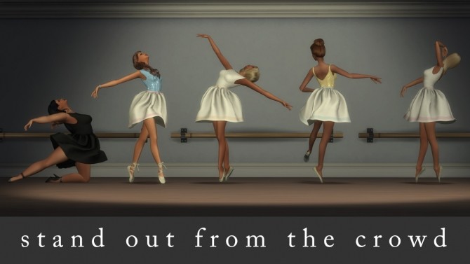 Sims 4 Ballet Dress by jwofles at Mod The Sims