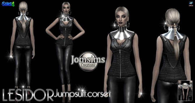 Sims 4 Lesidor jumpsuit corset at Jomsims Creations