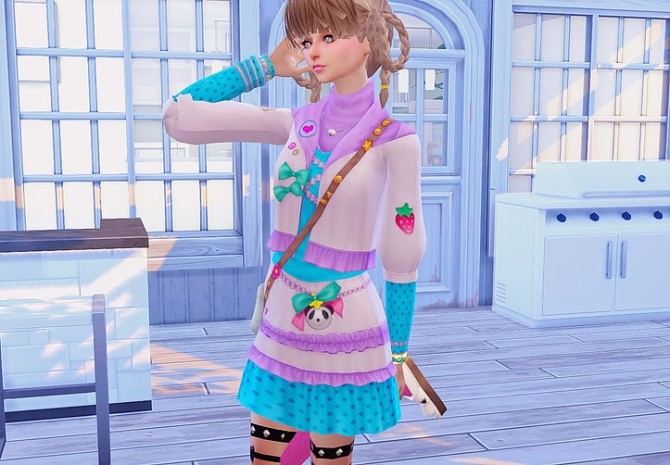 Sims 4 Super Cute Decoration Dress at Studio K Creation