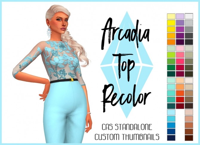 Sims 4 Arcadia Top Recolor by Sympxls at SimsWorkshop